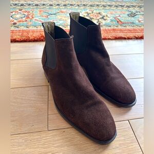 Suede Brown Chelsea Boot - Mens 9.5